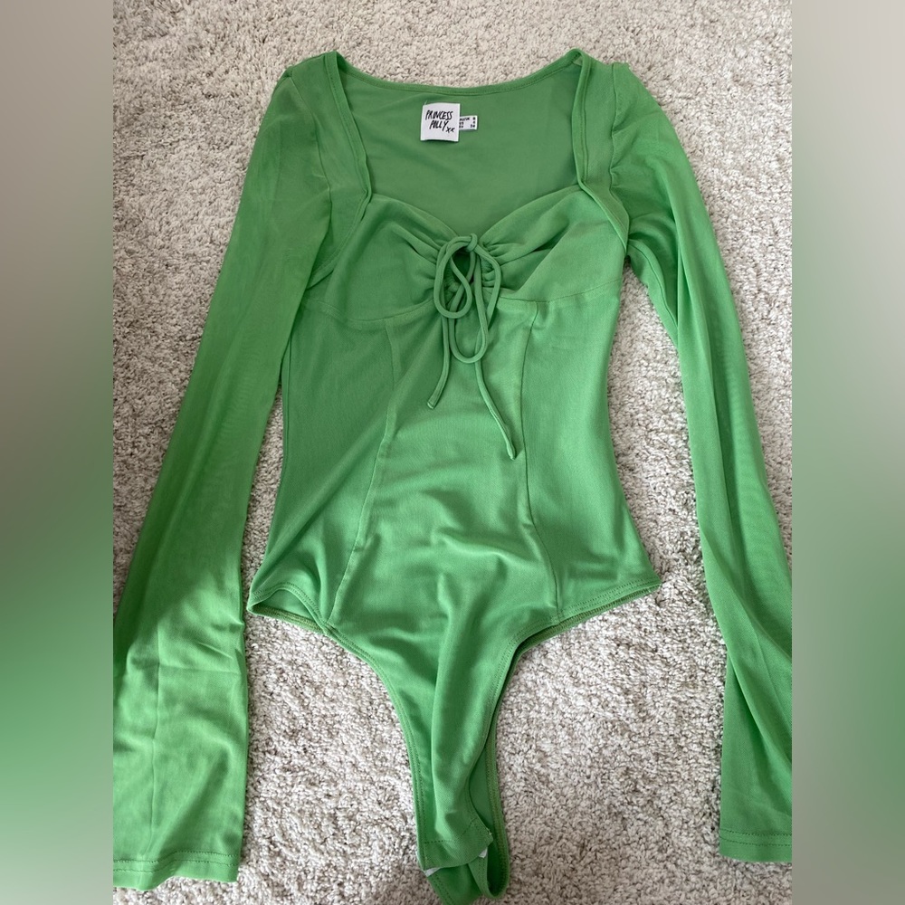 Princess polly green long sleeve top size 4
